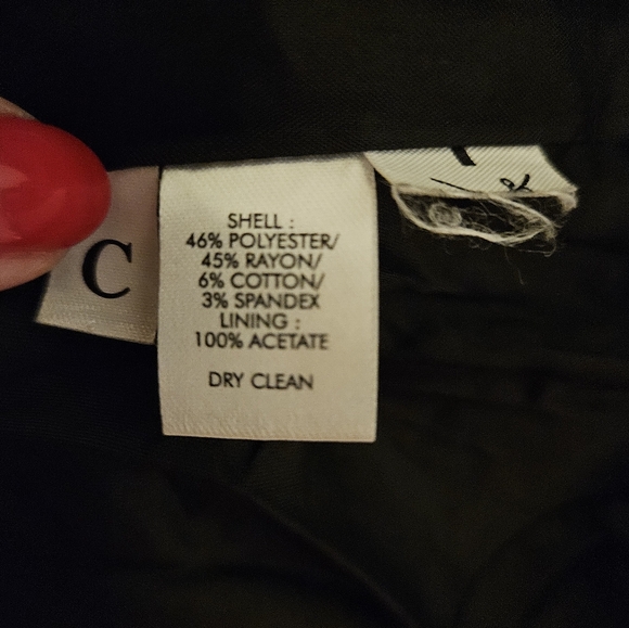 Ann Taylor Loft Women's Black Asymmetrical Zipper Jacket Size 10 - Picture 5 of 5